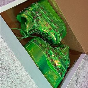 YRU Shoes QOZMO BNDG W33D - GREEN ATLANTIS